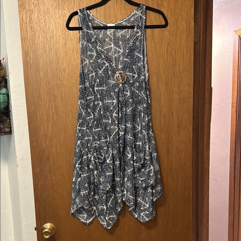 Authentic Mexican Anchor Beach Cover up with Pockets